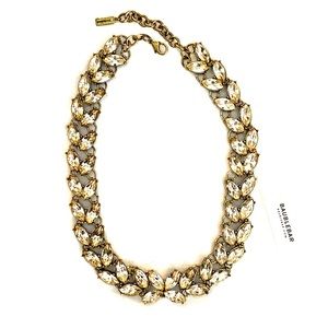 BaubleBar Antique Crystal Necklace Double Stone